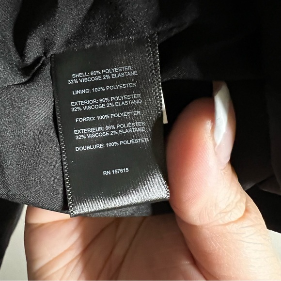 Tahari ASL Black Side Bar Crop Blazer - Picture 7 of 8